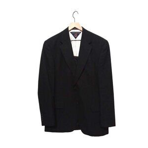 TOMMY Hilfiger Black Window Pane Wool Single Breasted 2 Piece Suit Sz 41L